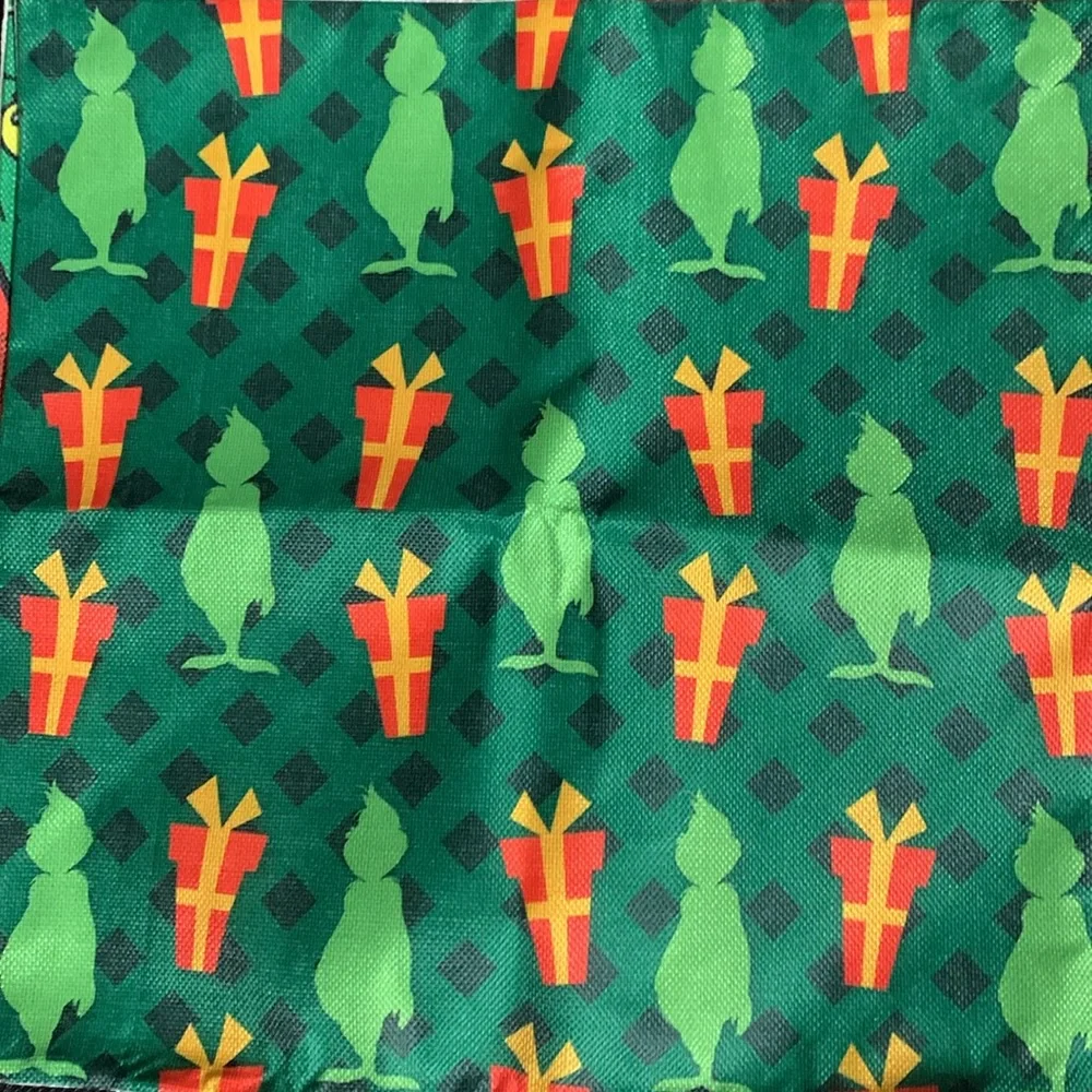 The Grinch Christmas Burlap Pillow Covers 4pack